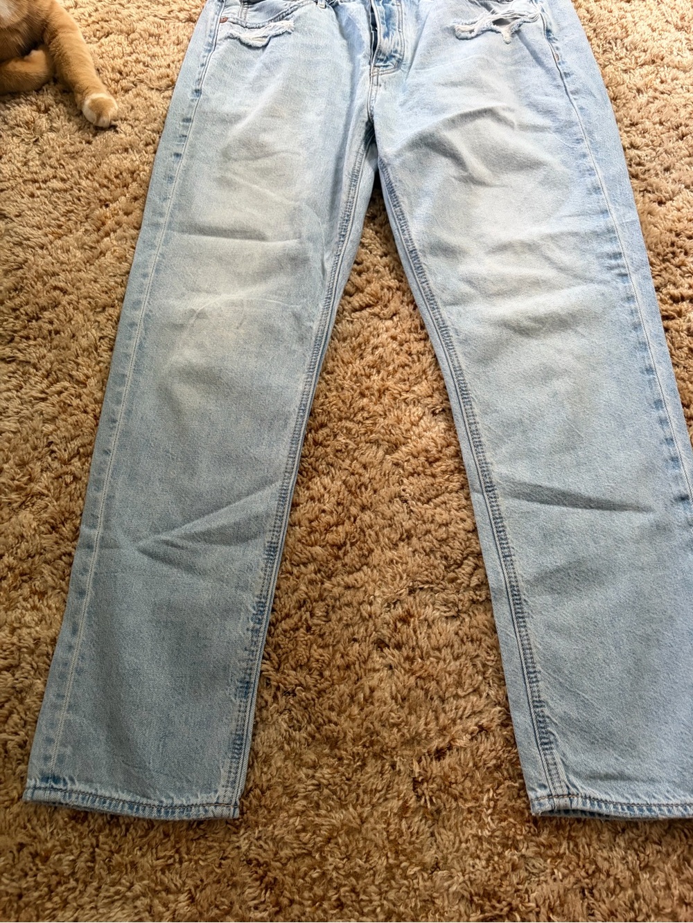 Light Blue ladies  Relaxed Fit Jeans